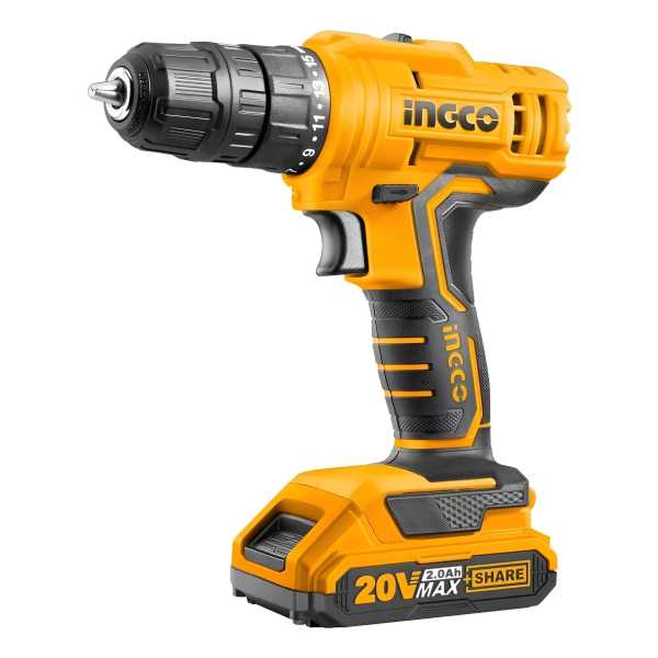 Taladro Atornillador Inalámbrico De 10mm Ingco Cdli20011 20v