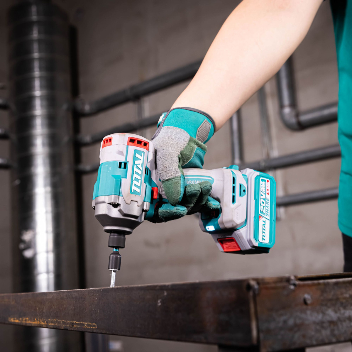 Atornillador De Impacto Inalámbrico Total Industrial - Imagen 3