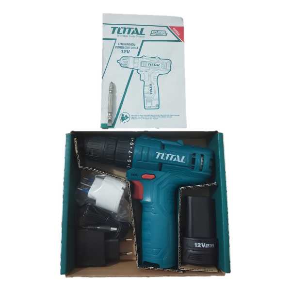 Taladro Atornillador Inalámbrico Total 12v, Super Select, Mandril 10mm, 20nm - Con 1 Batería 1.5ah Litio-ion Y Cargador - Tdli12415 - Imagen 5
