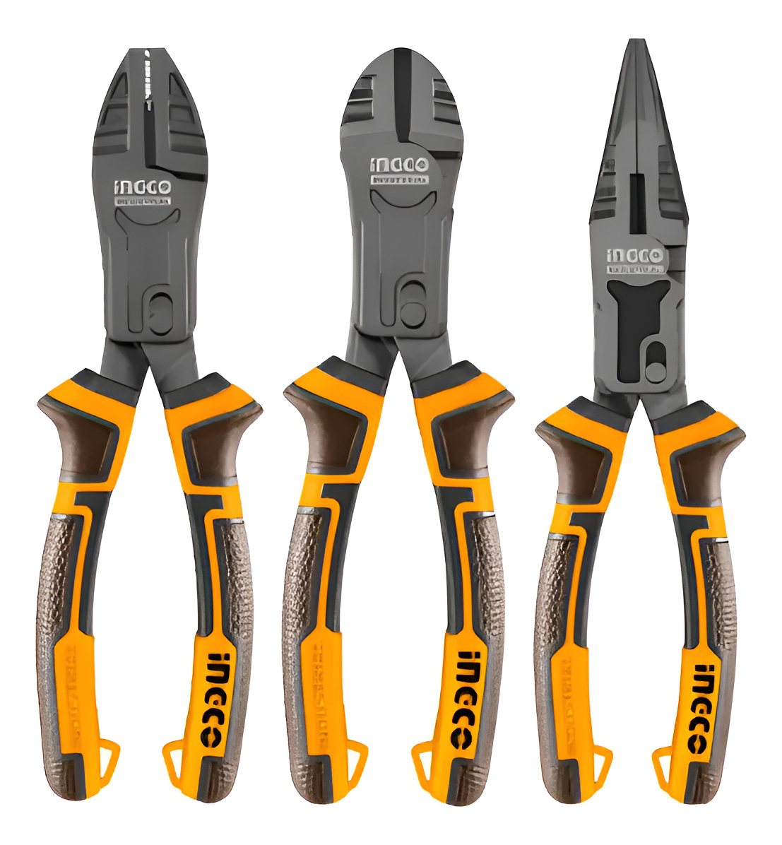 Set X 3 Pinzas Cr-v Multiuso Corta Facil Ingco Hkcps5831