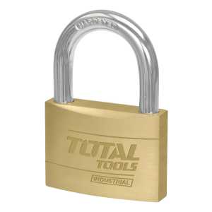 Candado Plano Total - 60mm, Bronce, Incluye 3 Llaves