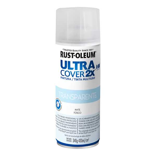 Aerosol Rust Oleum Ultra Cover 2x Barniz Mate 340g Maria