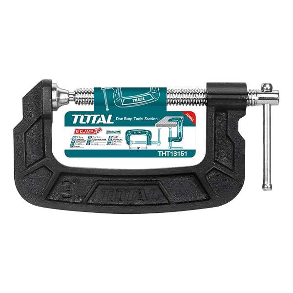 Prensa Tipo G 3 75mm Total Tht13136 Carpintero Herrero