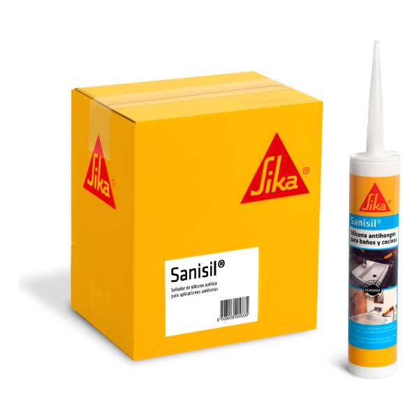 Caja 12 Unid Sellador De Silicona Sika Sanisil 280cc Maria - Imagen 2