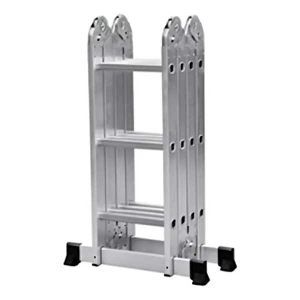 Escalera 3.80mt De Aluminio Convertible 12 Escalones Goldex - Imagen 2