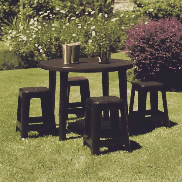 Taburete Bela Vista Black Con Capacidad Para Hasta 120 Kg - Imagen 5