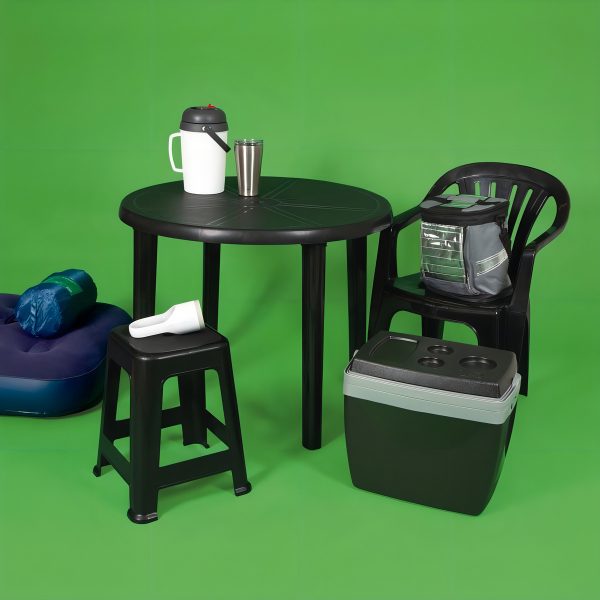 Taburete Bela Vista Black Con Capacidad Para Hasta 120 Kg - Imagen 4