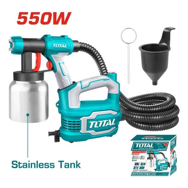 Equipo Para Pintar Hvlp Total 550w 800ml Pulverizador - Imagen 2