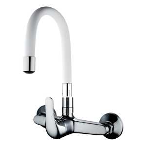 Monocomando Cocina Pared Rimontti Pico Flexible Blanco 51576