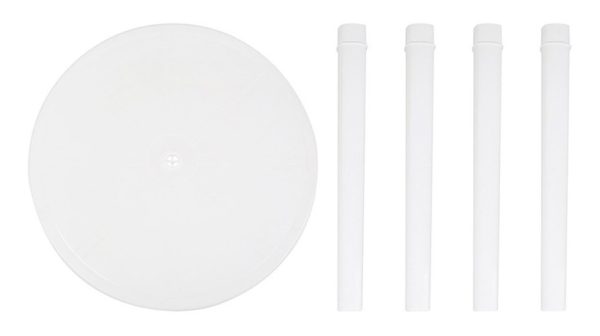 Mesa Mor Redonda Color Blanco 90cm X 71cm - Imagen 5