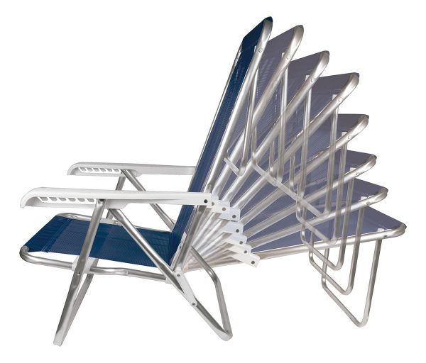 Mor 8 Posiciones Reposera Reclinable De Aluminio Reforzado - Imagen 5