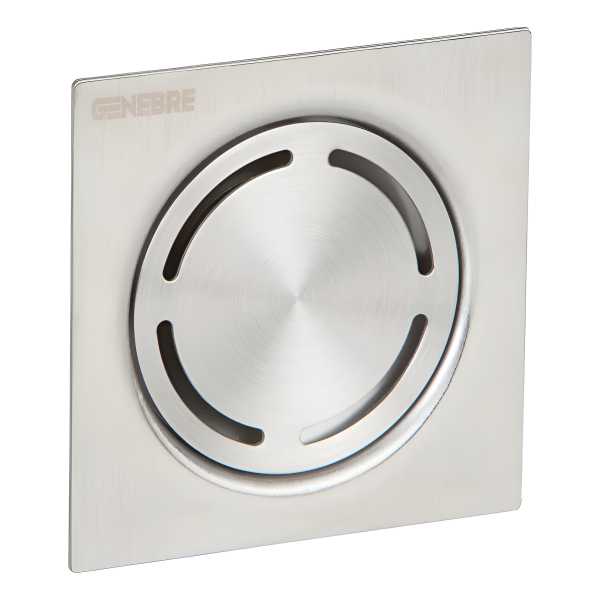 Rejilla Piso Tip Top Acero Inox Genebre 10x10cm Española