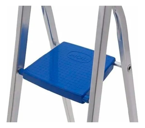 Escalera Aluminio Plegable De 3 Escalones Mor Color Azul - Imagen 3