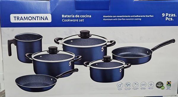 Set Juego De Ollas 9 Piezas Tramontina Cookdesign Bateria - Imagen 4
