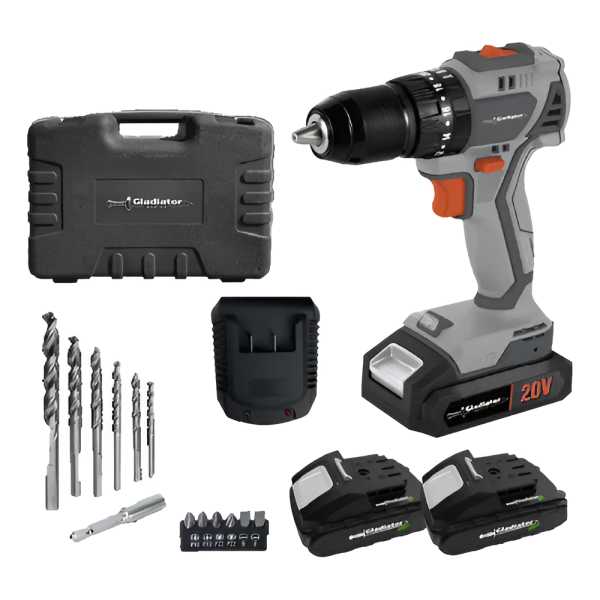 Taladro Atornillador Percutor Recargable Brusless 20v, 45n/m