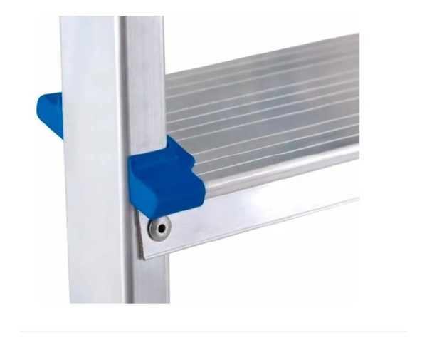 Escalera Aluminio Plegable De 3 Escalones Mor Color Azul - Imagen 4