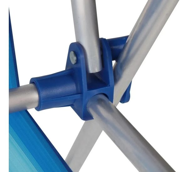 Sillas Para Niños Playeras Alta Aluminio Azul Mor - Imagen 6