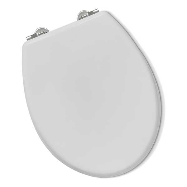 Tapa Inodoro Water Madera Laqueada Blanca Asiento Baño 25015