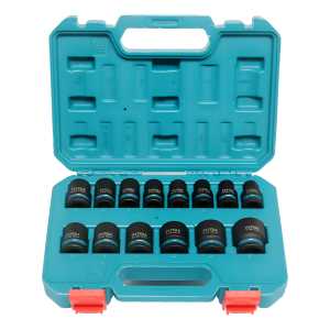 Set Tubos De Impacto Total Bocallaves Cortos 1/2'' 14 Piezas