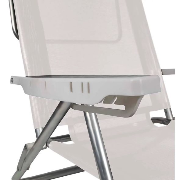 Mor Summer Reposera 6 Posiciones Respaldo Alto Color Blanco - Imagen 8