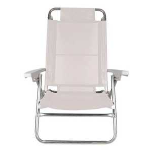 Mor Summer Reposera 6 Posiciones Respaldo Alto Color Blanco