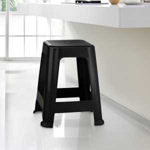 Taburete Bela Vista Black Con Capacidad Para Hasta 120 Kg