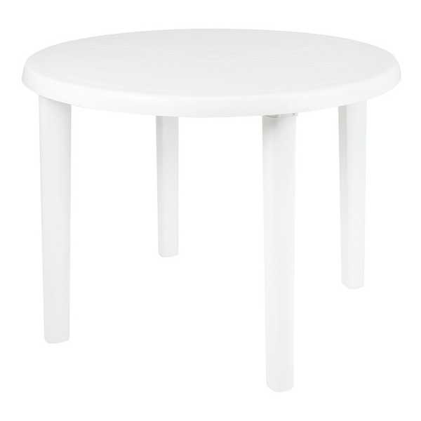 Mesa Mor Redonda Color Blanco 90cm X 71cm