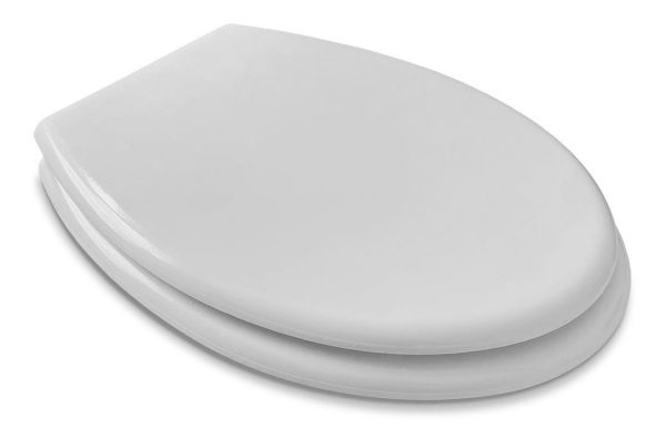 Tapa Inodoro Water Madera Laqueada Blanca Asiento Baño 25015 - Imagen 2