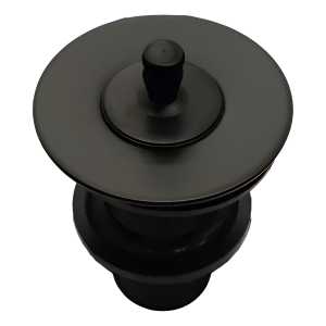 Válvula Lavatorio 7/8 Bronce Con Tapón Negro Rimontti