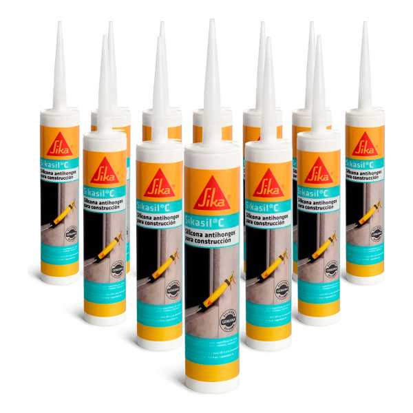 Caja 12 Unidades Sellador Elástico Sika Sikasil C 280cc - Imagen 5
