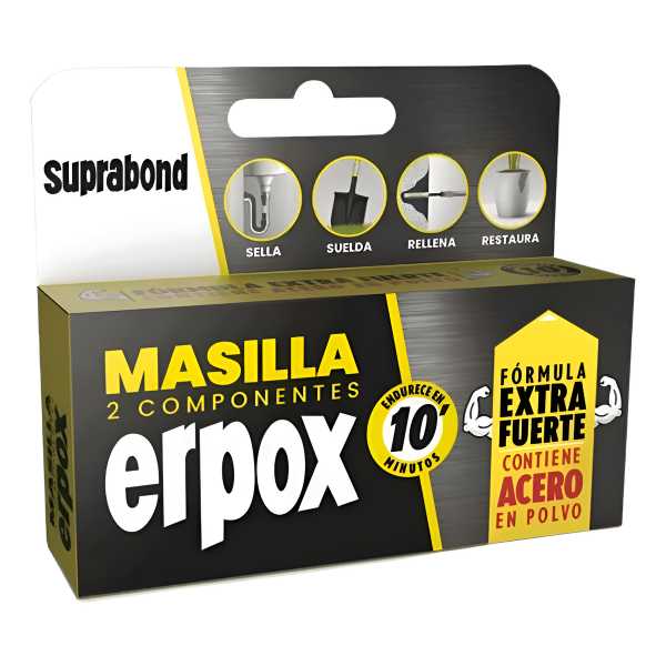 Masilla Suprabond Erpox Acero 100g - Soldadura En 10 Minutos
