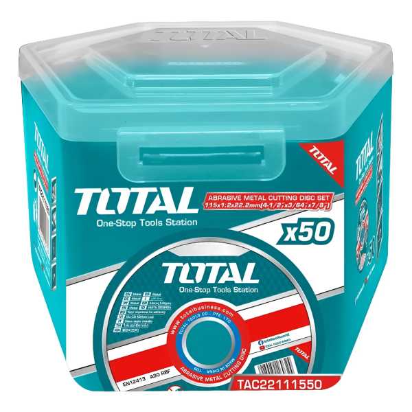 Pack 50 Discos Corte Metal Total - Amoladora 4.1/2'' 1.2mm