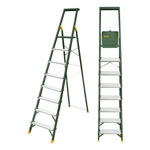 Escalera Aluminio 8 Escalones Jadever Jdld1h08 Plateado