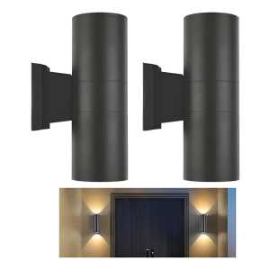 Set X2 Foco Pared Aplique Exterior Lampara Bidireccional