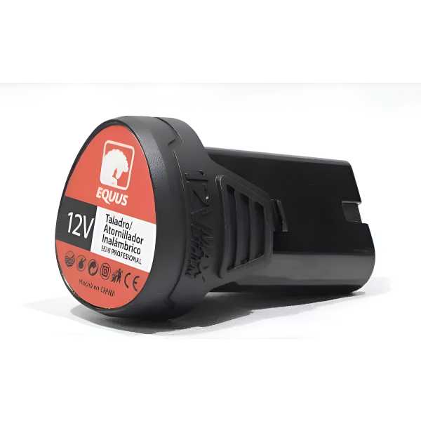 Bateria Litio 12 V Atornillador Inalambrico Equus