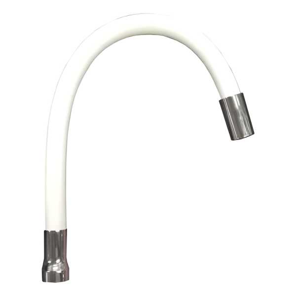 Pico Flexible Para Cocina Monocomando Blanco Snake Pa Blanco