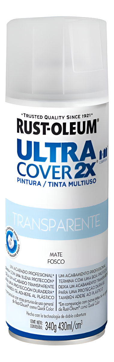 Aerosol Rust Oleum Ultra Cover 2x Barniz Mate 340g Maria