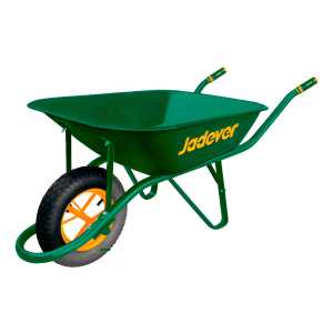 Carretilla Carro 130kg Neumático Mango Suave Jadever Verde