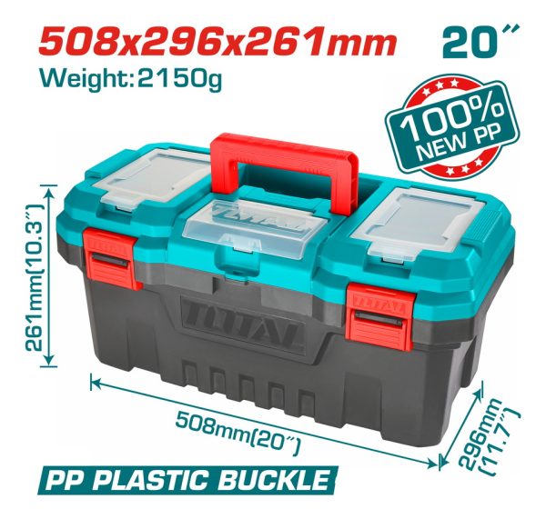 Caja De Herramientas Total Tpbx0201 30cm X 49cm X 20cm - Imagen 2