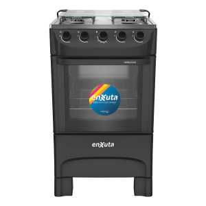 Cocina Supergas 4 Hornallas Negra Con Termocupla - Enxuta
