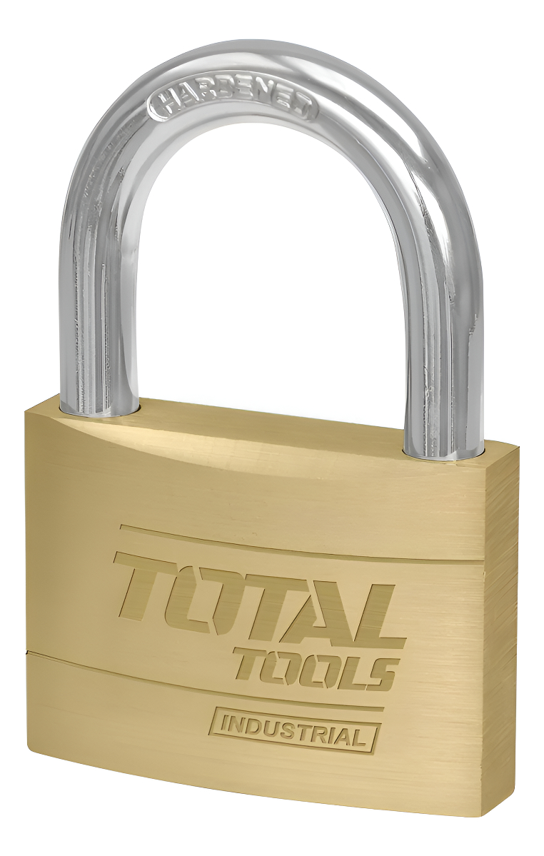 Candado Plano Total - 60mm, Bronce, Incluye 3 Llaves