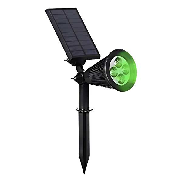 Foco Solar Jardin Exterior Luz Led Verde 2w K37