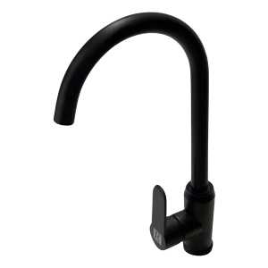 Monocomando Mesada Cocina Negro Rimontti 51536