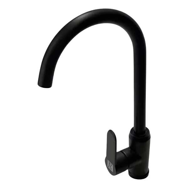 Monocomando Mesada Cocina Negro Rimontti 51536