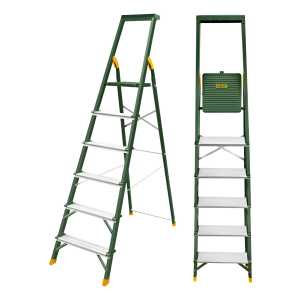 Escalera Aluminio 6 Escalones Jadever Jdld1h06 Plateado