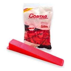 Cuña Niveladora De Suelo Cortag Slim De Porcelana, 100 Unida