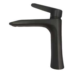 Monocomando Lavatorio Rimontti Negro 20 Cm - Maria