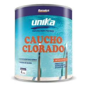 Pintura Piscina Caucho Clorado 4 Litros Ferreteria Maria