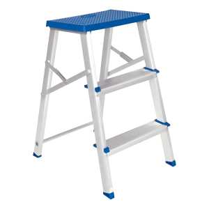 Banqueta Plegable De Aluminio Mor 5107 Base Y Escalones