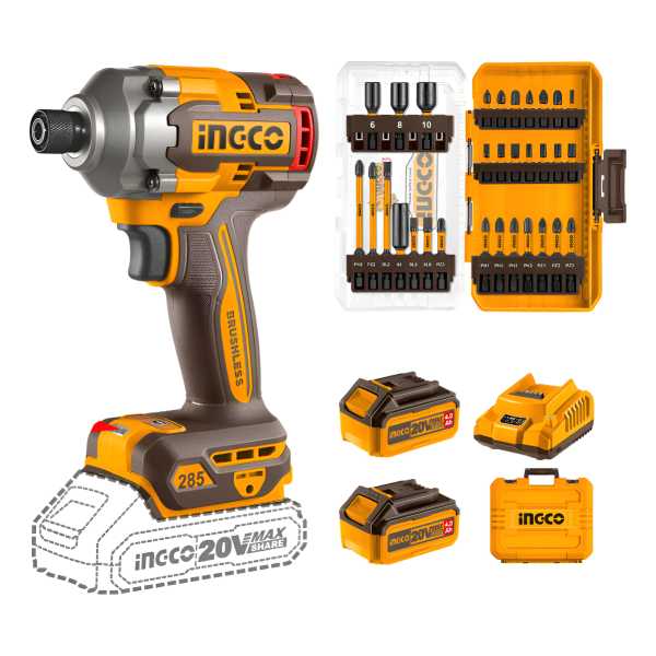 Atornillador De Impacto 285nm + 31 Puntas Y Dados De Impacto